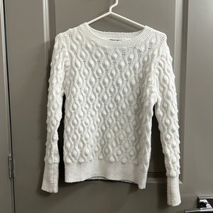 White Lulus bubble sweater